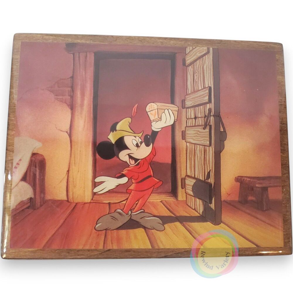 Vintage Reuge Disney Music Box Mickey Mouse Works 1970s